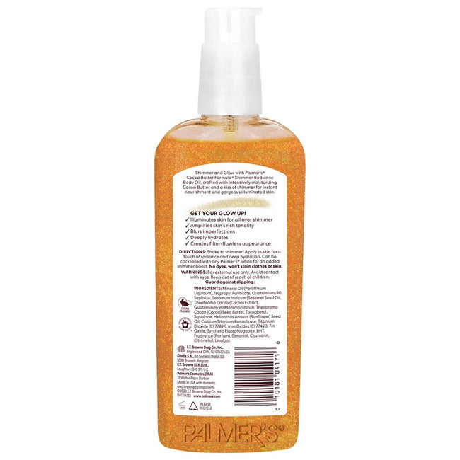 PALMER'S Shimmer Radiance Body Oil olejek rozświetlający z drobinkami 150ml