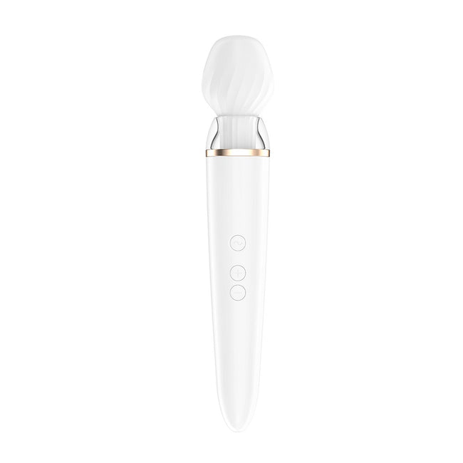 Satisfyer Double Wand-er wibrator różdżka Biała