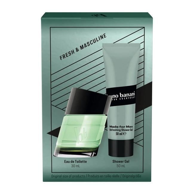 Bruno Banani Made for Men zestaw woda toaletowa spray 30ml + żel pod prysznic 50ml
