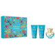 Versace Dylan Turquoise Pour Femme zestaw woda toaletowa spray 50ml + żel pod prysznic 50ml + żel do ciała 50ml