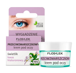 Floslek Przeciwzmarszczkowy krem pod oczy świetlik kwas hialuronowy 15ml