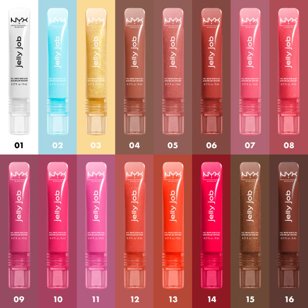 NYX Professional MakeUp Jelly Job błyszczyk do ust z wysokim połyskiem