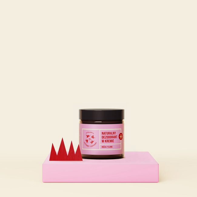 Mydlarnia Cztery Szpaki Róża i Ylang naturalny dezodorant w kremie 60ml