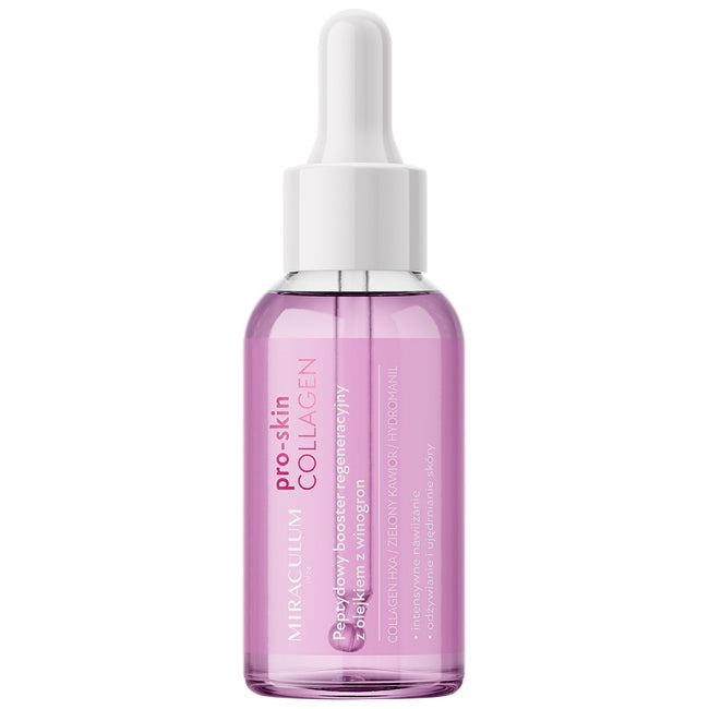 Miraculum Pro-Skin Collagen peptydowy booster regeneracyjny z olejkiem z winogron 30ml