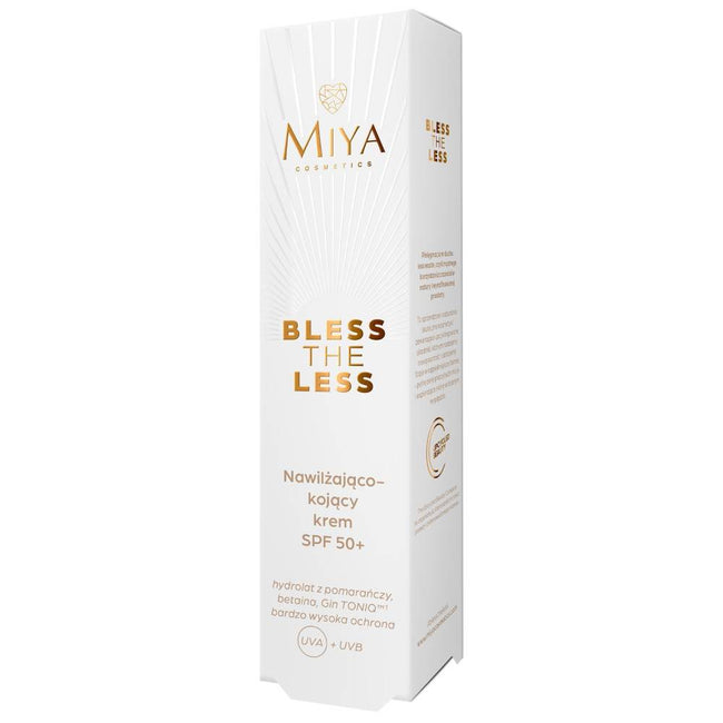 Miya Cosmetics Bless The Less nawilżająco-kojący krem SPF50+ 50ml