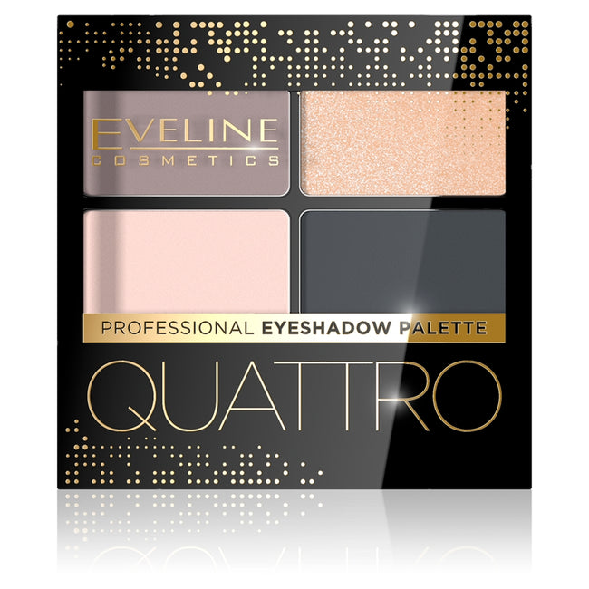 Eveline Cosmetics Quattro Professional Eyeshadow Palette paletka cieni do powiek