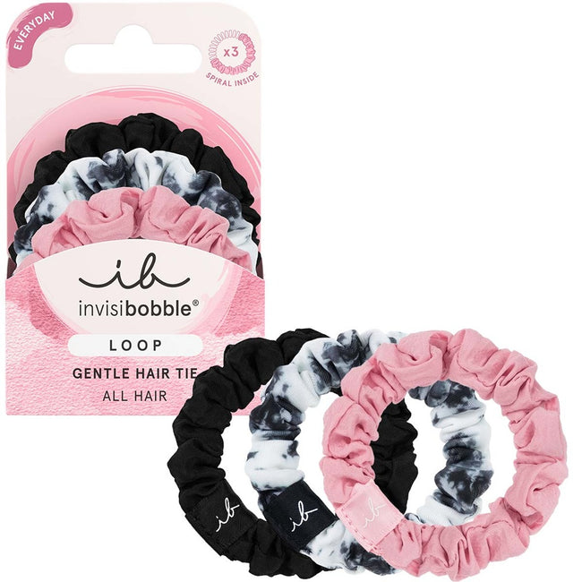 Invisibobble Loop delikatna materiałowa gumka do włosów Be Gentle 3szt.
