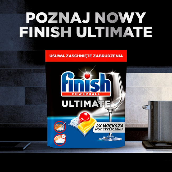 Finish Ultimate Lemon kapsułki do mycia naczyń w zmywarce 40szt