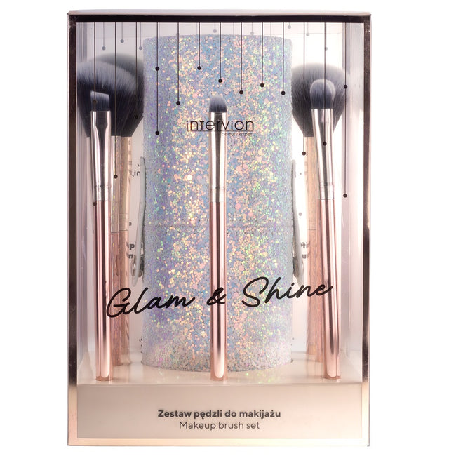 Inter Vion Glam&Shine zestaw pędzli do makijażu z etui