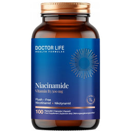 Doctor Life Niacinamide Vitamin B3 500mg suplement diety 100 kapsułek