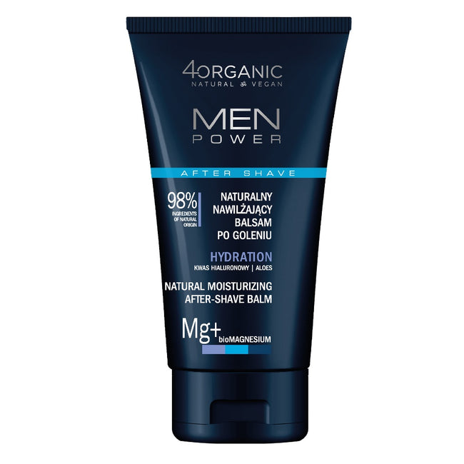 4organic Men Power naturalny nawilżający balsam po goleniu Hydration