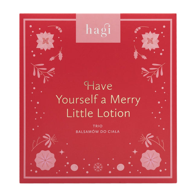 Hagi Have Yourself a Merry Little Lotion zestaw naturalnych balsamów do ciała 3x75ml