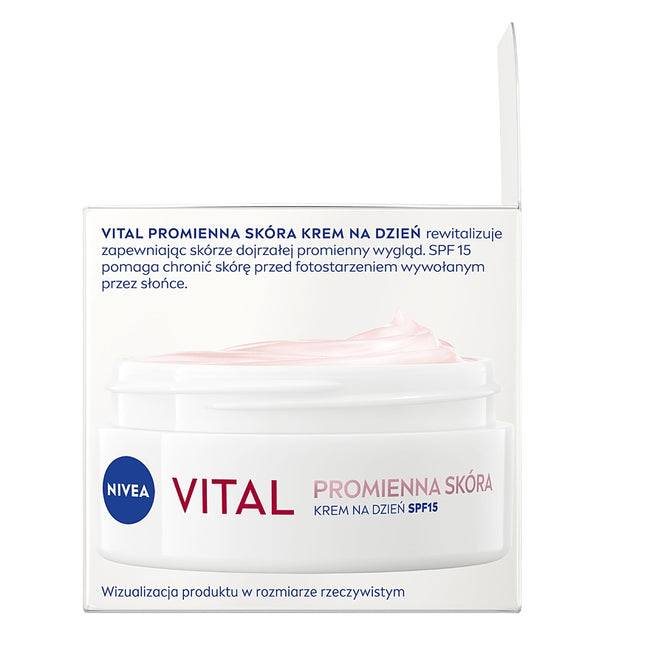 Nivea Vital Promienna Skóra przeciwzmarszczkowy krem na dzień SPF15 50ml