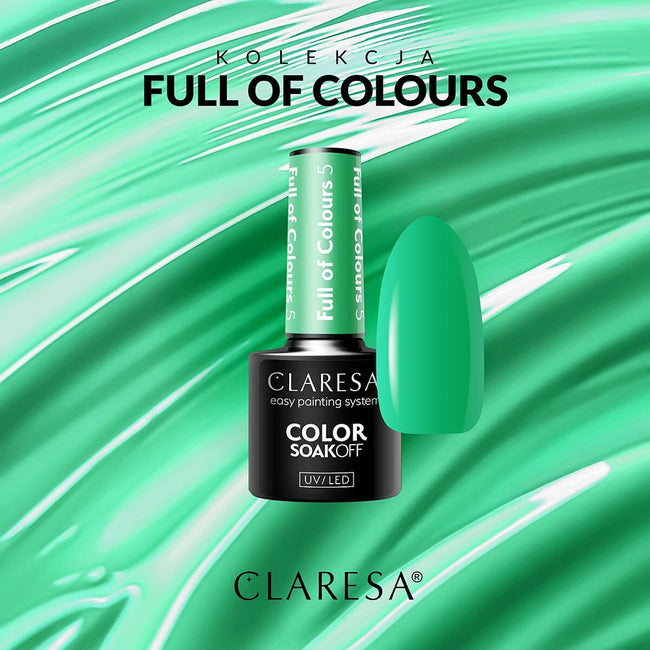 Claresa Color Soak Off UV/LED Full of Colours lakier hybrydowy 5g