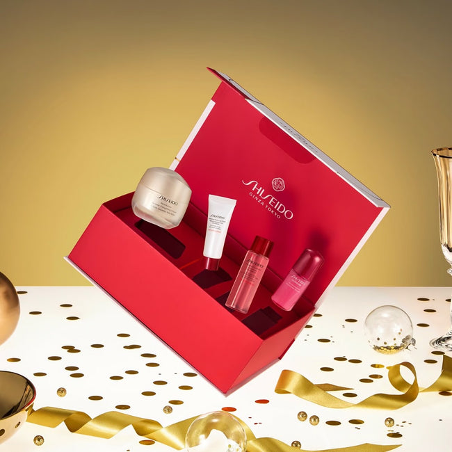 Shiseido Wrinkle Correcting Ritual zestaw krem wygładzający zmarszczki 50ml + pianka oczyszczająca 15ml + lotion do twarzy 30ml + serum przeciwstarzeniowe 10ml