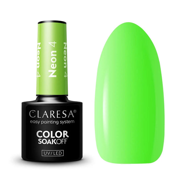 Claresa Color Soak Off UV/LED Neon lakier hybrydowy 5g