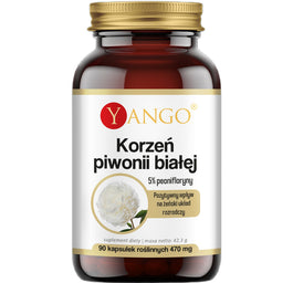 Yango Korzeń piwonii białej suplement diety 90 kapsułek