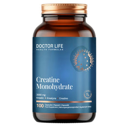 Doctor Life Creatine Monohydrate 3000mg suplement diety 100 kapsułek