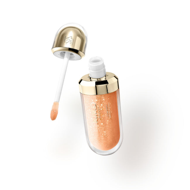 KIKO Milano Gold Reflections 3D Hydra Lip Gloss Limited Edition nawilżający błyszczyk do ust z olejkiem z marakui z efektem 3D