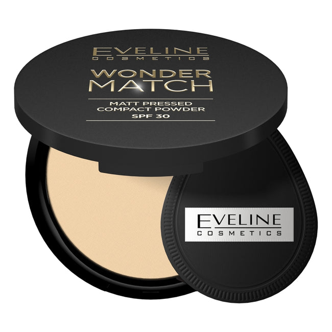 Eveline Cosmetics Wonder Match matowy puder prasowany z filtrem ochronnym SPF