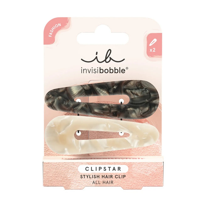 Invisibobble Clipstar Fashion ozdobne spinki do włosów Stylish Hair Clip 2szt