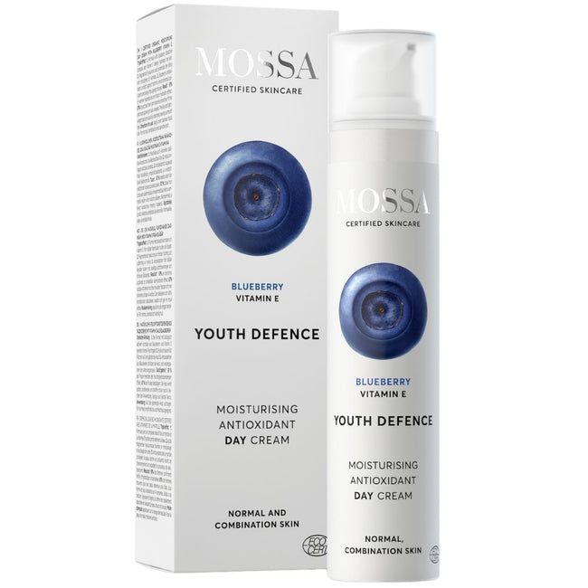 MOSSA Youth Defence nawilżający krem antyoksydacyjny na dzień z ekstraktem z borówki 50ml