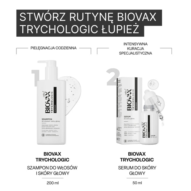 BIOVAX Trychologic Siwienie szampon do włosów i skóry głowy 200ml