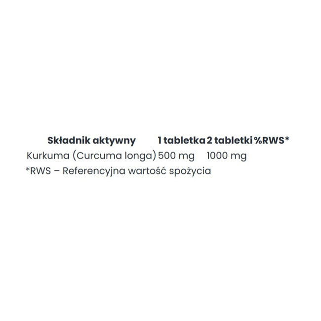 Big Nature Bio Curcuma suplement diety 90 tabletek