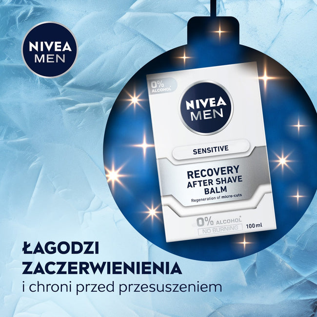 Nivea Men Feel Recovered zestaw pianka do golenia 200ml + balsam po goleniu 100ml