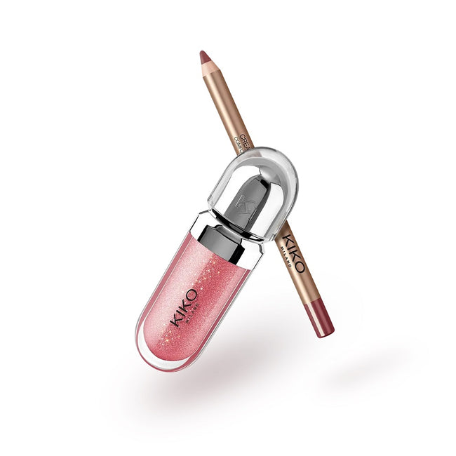 KIKO Milano Holiday Wonderlights Gloss Me Up Lips Gift Set zestaw upominkowy do makijażu ust 01 Refined Mauve