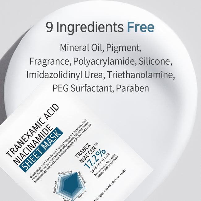 APLB Tranexamic Acid Niacinamide Sheet Mask rozjaśniająca maska w płachcie 25ml