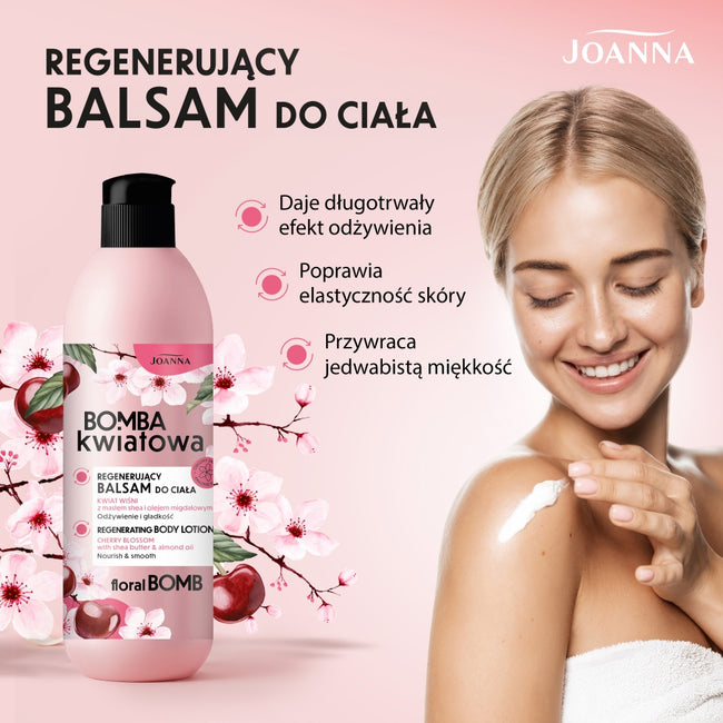 Joanna Bomba Kwiatowa regenerujący balsam ciała kwiat wiśni 500g