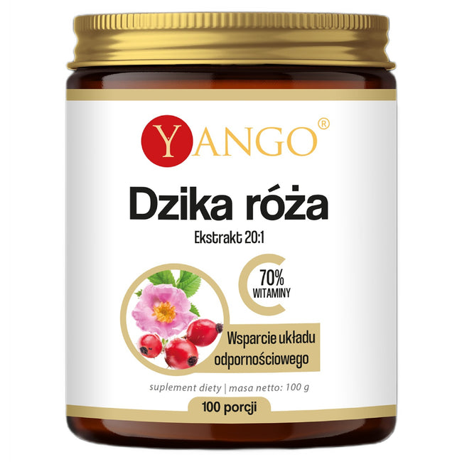 Yango Dzika róża ekstrakt 20:1 suplement diety w proszku 100g