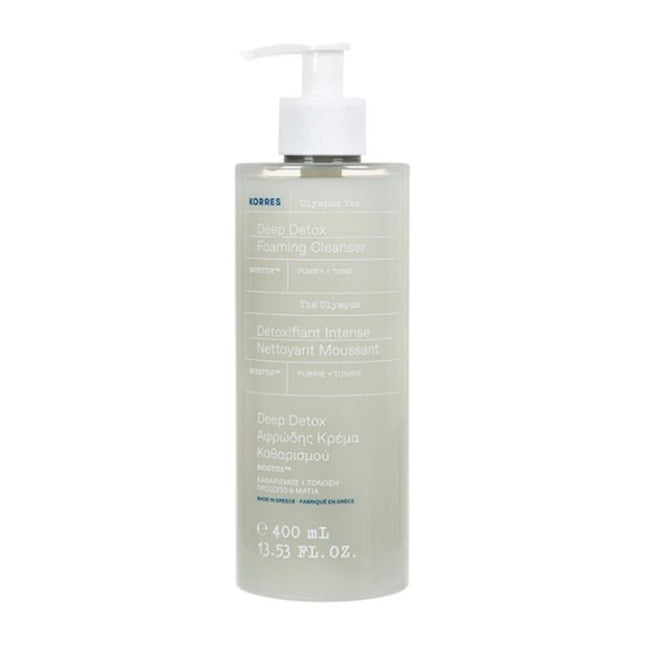 Korres Olympus Tea Deep Detox Foaming Cleanser pianka oczyszczająca do twarzy 400ml