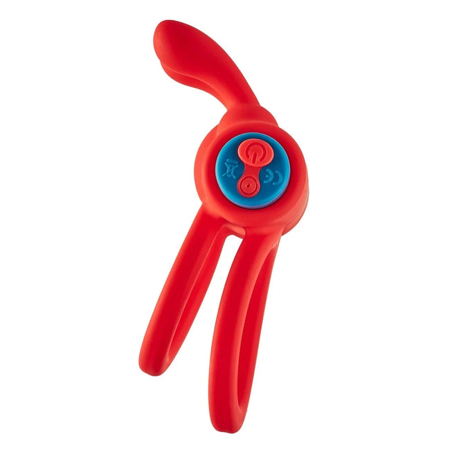 Dream Toys Love Signal Thrill Ring wibrujący pierścień na penisa Red