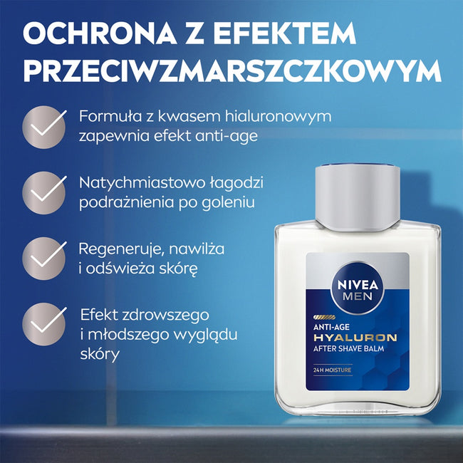 Nivea Men Anti-Age Hyaluron przeciwzmarszczkowy balsam po goleniu 100ml