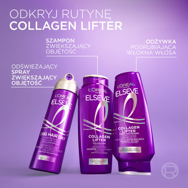 L'Oreal Paris Elseve Collagen Lifter odświeżający spray zwiększający objętość włosów 200ml