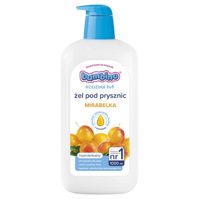 Bambino Rodzina żel pod prysznic hiperdelikatny Mirabelka 1000ml