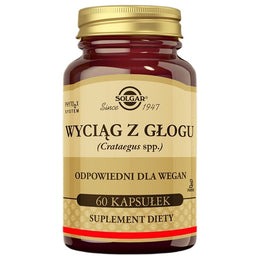 Solgar Wyciąg z głogu suplement diety 60 kapsułek