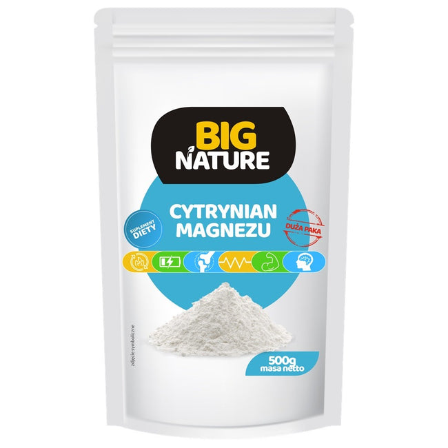 Big Nature Cytrynian magnezu suplement diety 500g