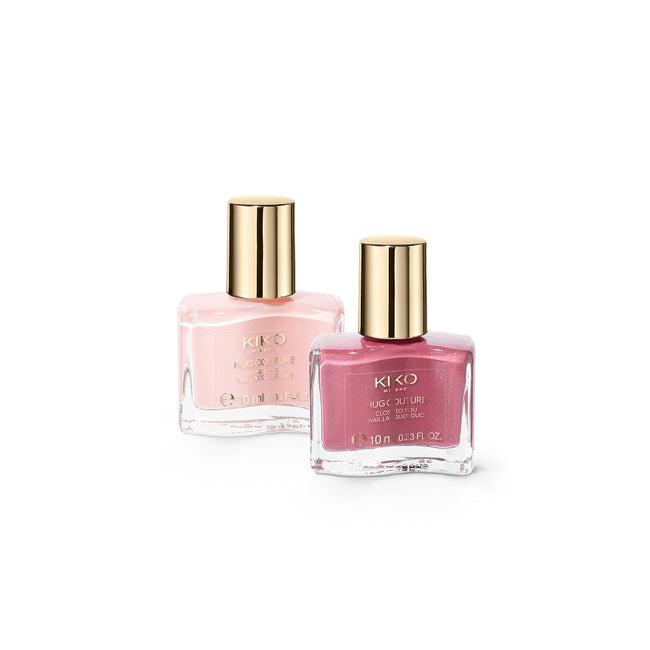 KIKO Milano Hug Couture Close To You Nail Lacquer Duo zestaw neutralna baza i błyszczący topper 2x10ml
