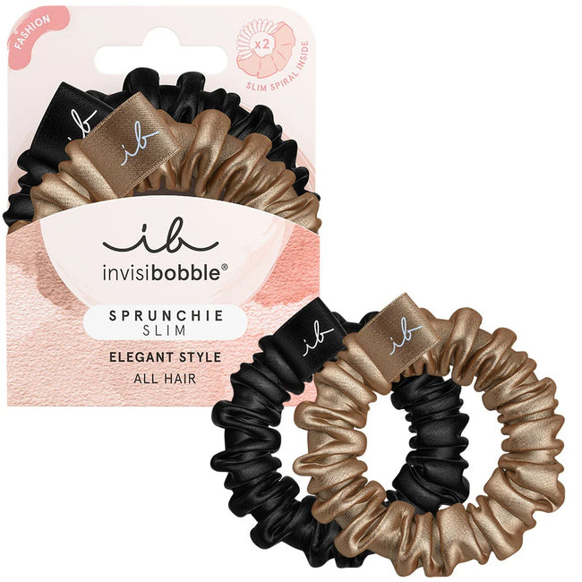 Invisibobble Sprunchie Slim Fashion gumka do włosów True Golden 2szt.