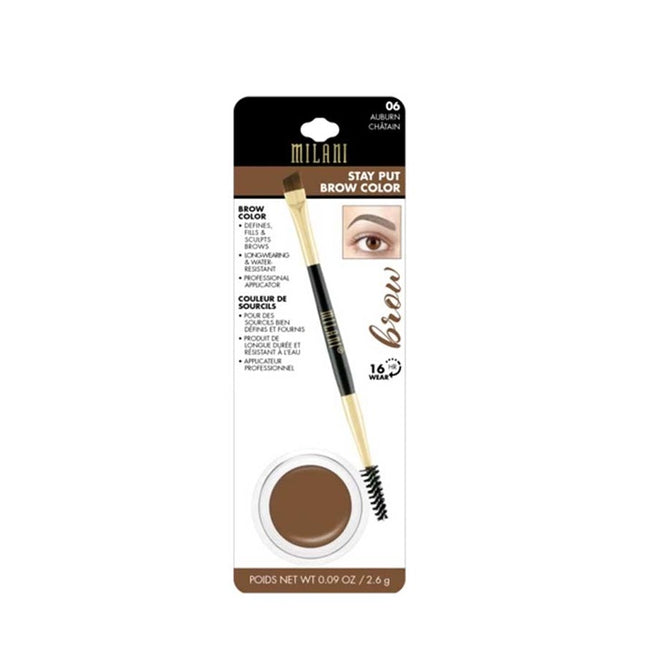 Milani Stay Put Brow Color pomada do brwi 06 Auburn 2.6g