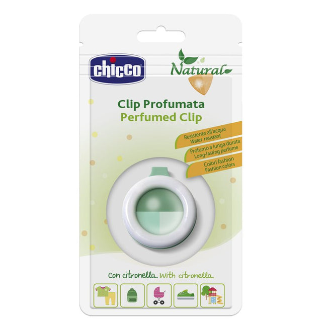 Chicco Perfumed Clip zapachowy klips odstraszający komary Zielony
