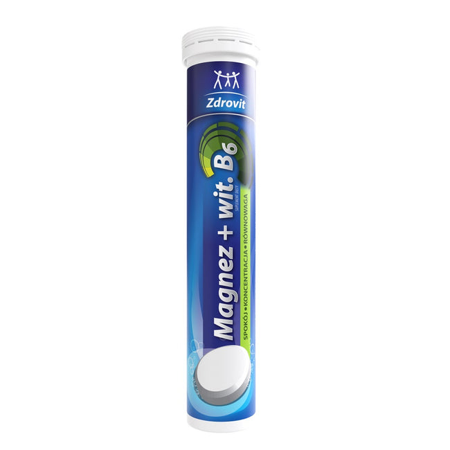 Zdrovit Magnez + Witamina B6 suplement diety 24 tabletki musujące