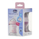 Chicco NaturalFeeling butelka plastikowa ze smoczkiem silikonowym przepływ wolny 0m+ Różowa 150ml