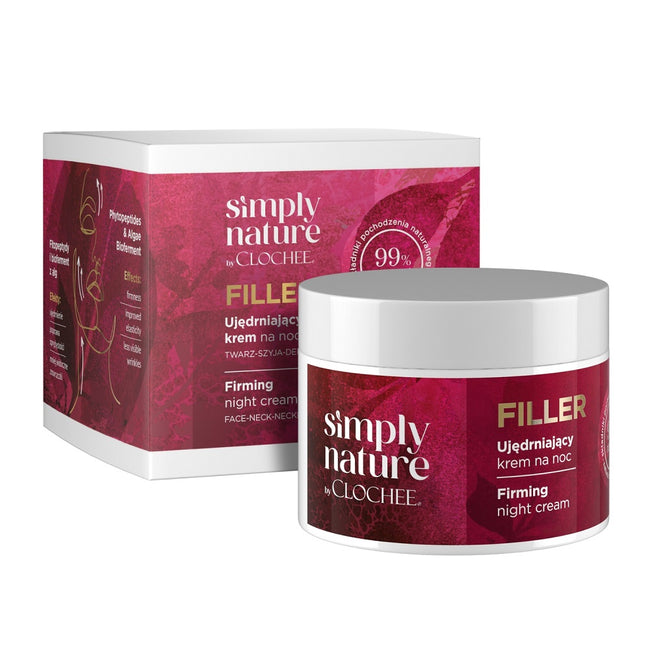 Clochee Simply Nature Filler ujędrniający krem na noc 50ml