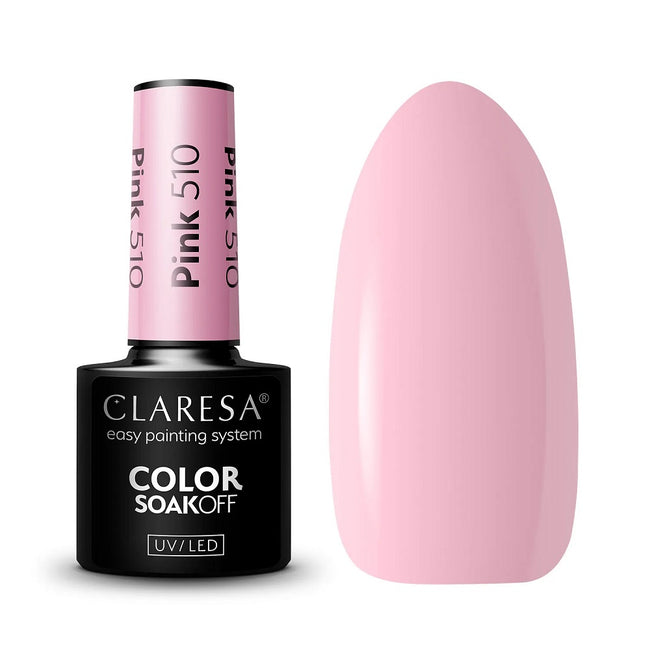 Claresa Color Soak Off UV/LED Pink lakier hybrydowy 5g