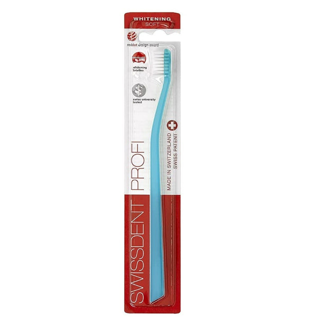Swissdent Profi Whitening Soft szczoteczka do zębów Niebieska 1szt