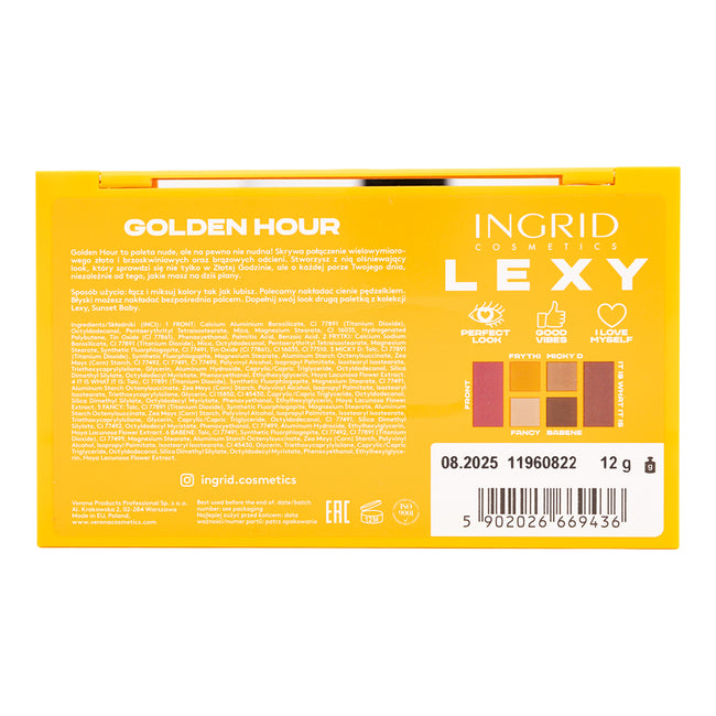Ingrid Lexy Eyeshadow Palette paleta cieni do powiek